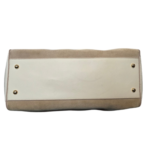 Elegant Cream and Tan Shoulder Bag - Picture 6 of 11